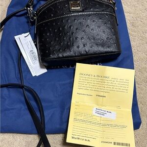 Dooney & Bourke Black Textured Crossbody Bag